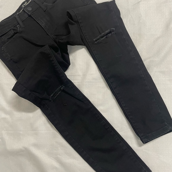 NWOT Black jeans by Universal Thread size 0, midrise skinny straight leg - Picture 2 of 4